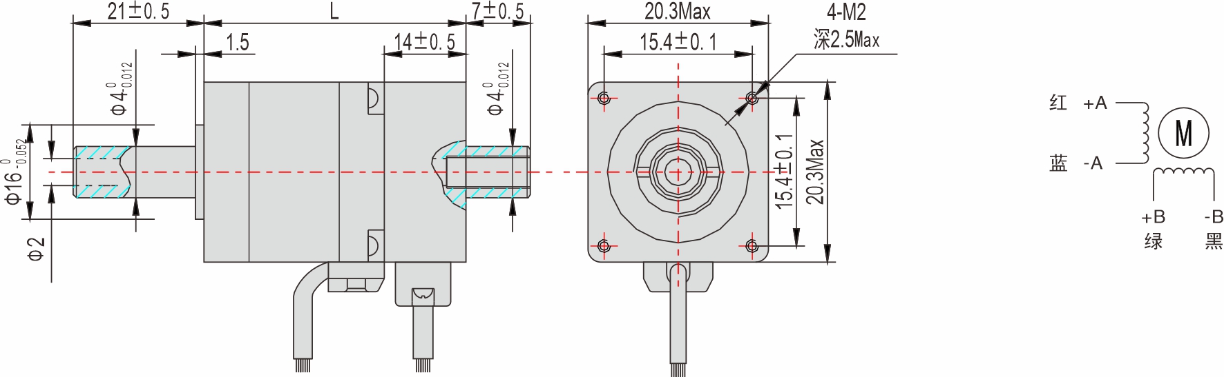 20mm 系列 中空軸閉環步進電機